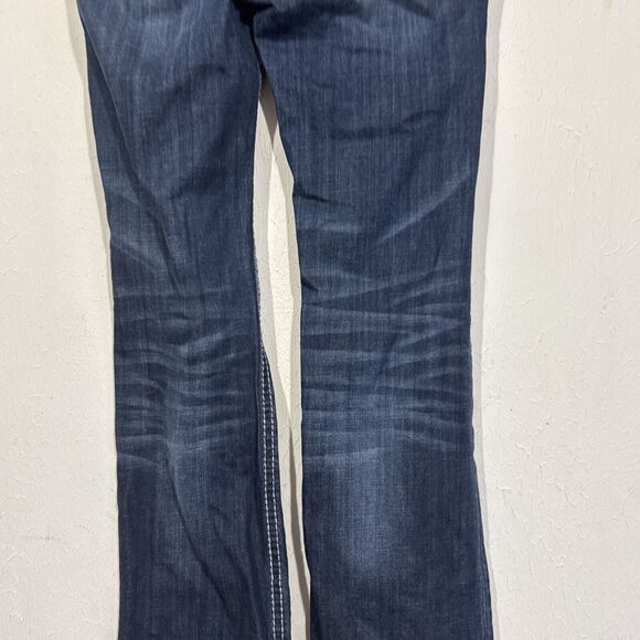 Be Rock for Express Jeans Women Size 31 Blue Boot Cut - Picture 7 of 11